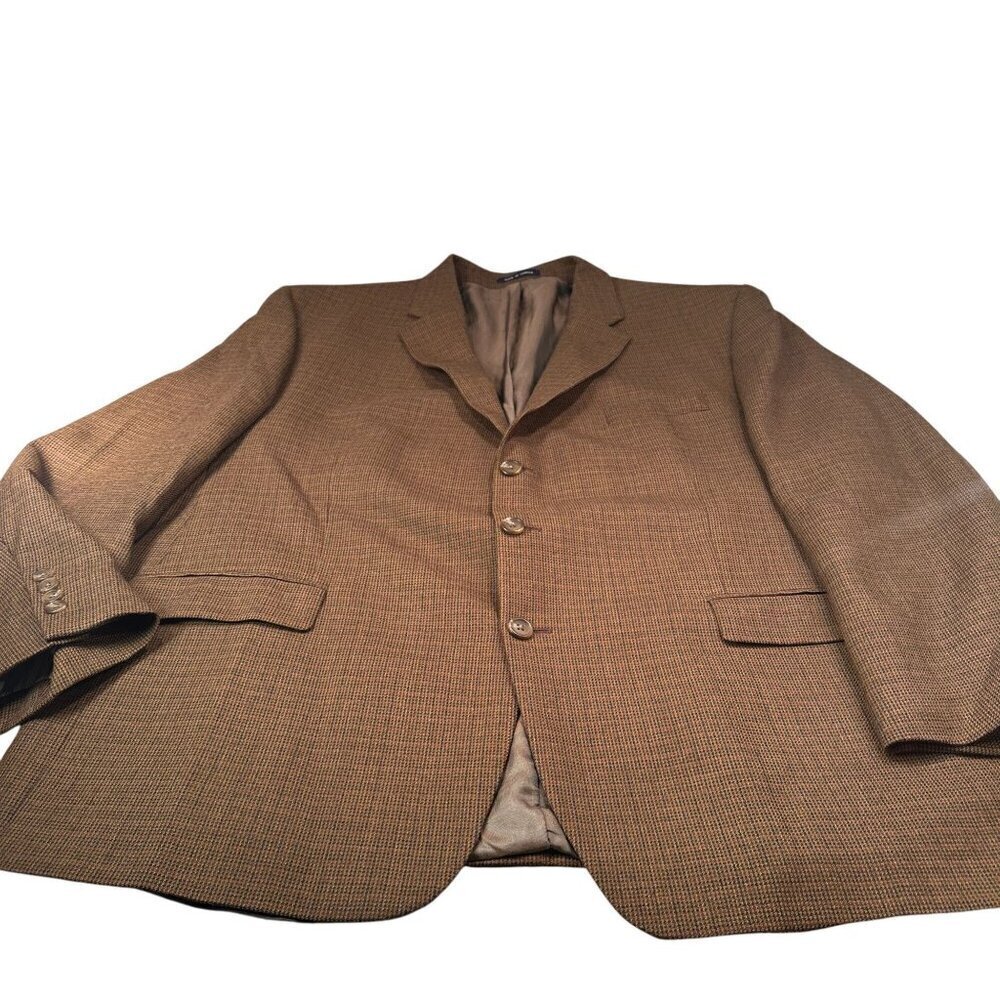 Ralph Lauren Houndstooth Sport Coat Mens Blazer Jacket Lambswool Single Breasted